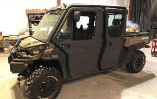 Защита момтовездехода от механических повреждений и коррозии полимерным покрытием Line-X