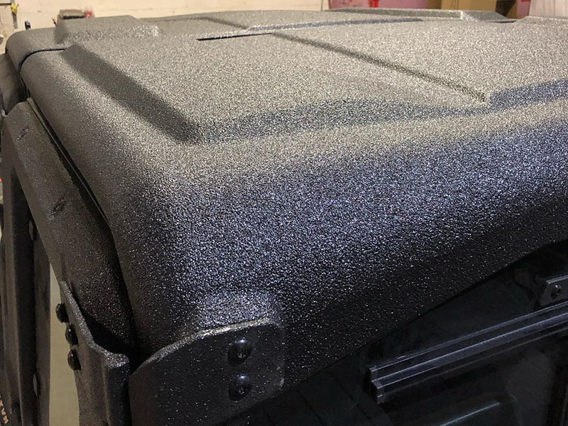 Защита момтовездехода от механических повреждений и коррозии полимерным покрытием Line-X