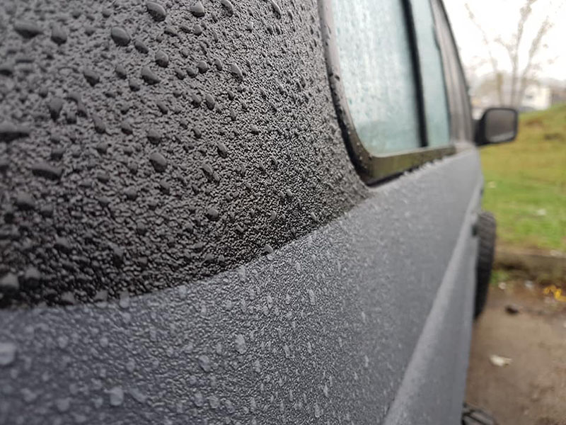 Восстановление кузова Mitsubishi Pajaro Wagon 2 с использованием защитного покрытия Line-X