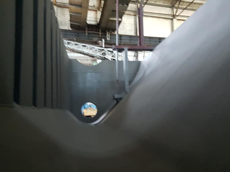 Защита ванн для горно-обогатительного комбината полимерным покрытием Line-X