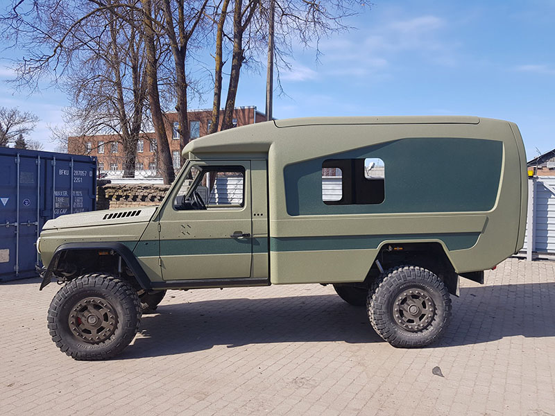 Реставрация внедорожника с будкой при помощи защитного покрытия Line-X