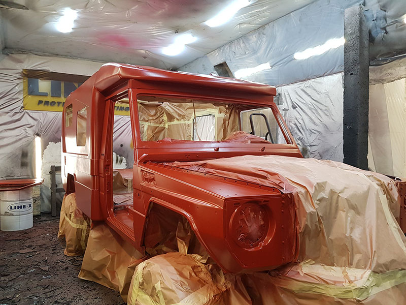 Реставрация внедорожника с будкой при помощи защитного покрытия Line-X