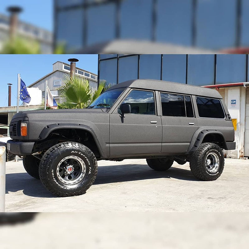 Защита внедорожника Nissan Patrol полимерным покрытием Line-X