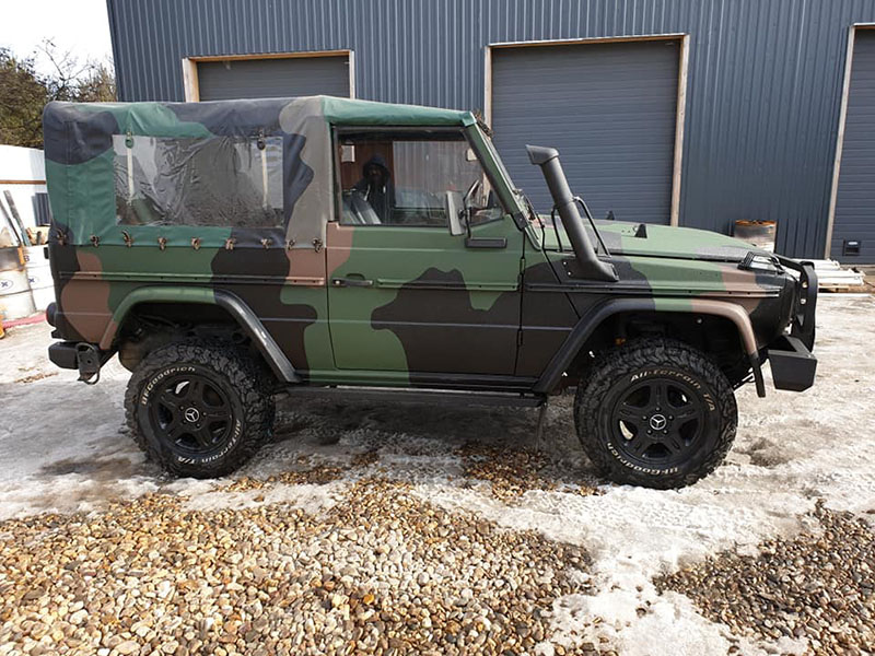 Полная защита кузова гелендвагена от механических повреждений и коррозии покрытием Line-X