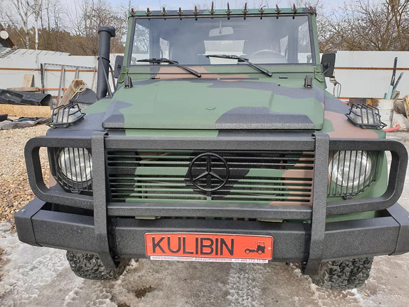 Полная защита кузова гелендвагена от механических повреждений и коррозии покрытием Line-X