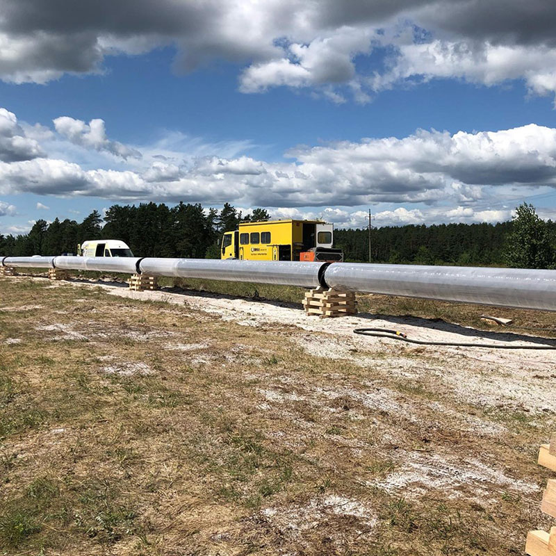 Защита газопровода покрытием Line-X