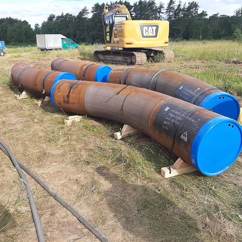 Защита газопровода покрытием Line-X