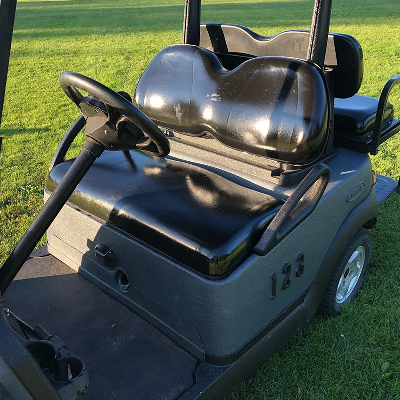 Защита гольфкаров полимерным покрытием Line-X от царапин и коррозии