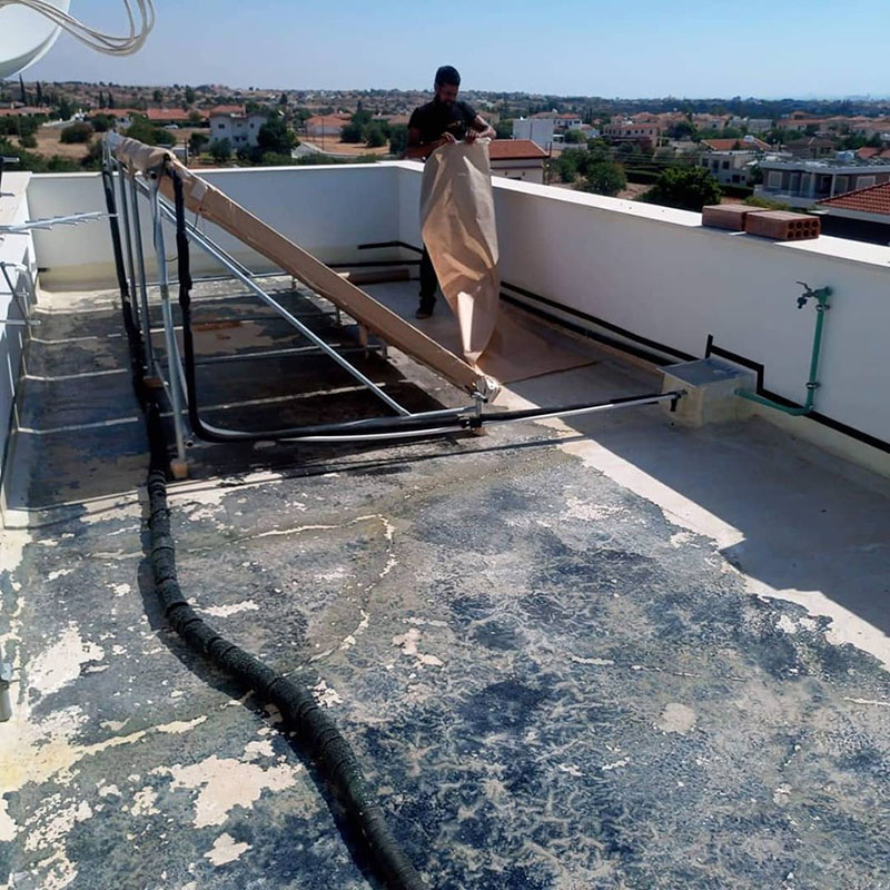 Защита кровель домов полимерным покрытием Line-X