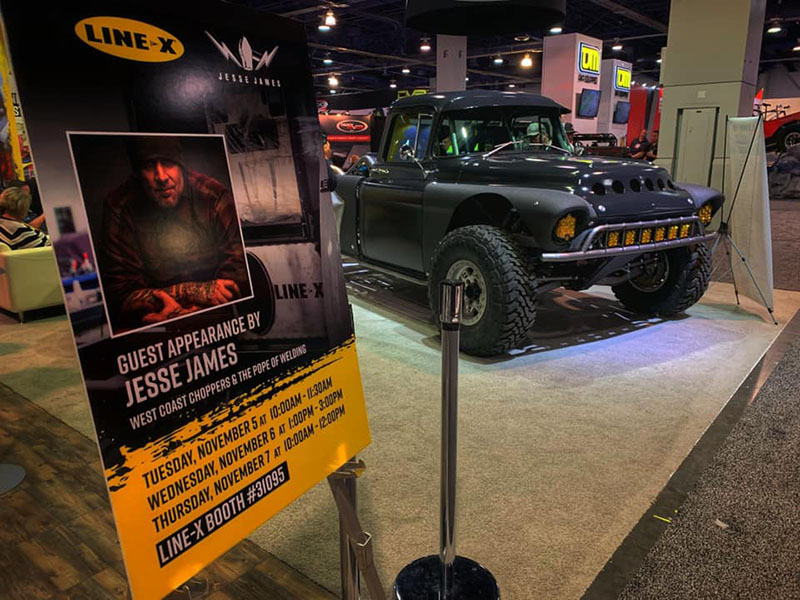 Защитное покрытие Line-X на выставке SEMA 2019