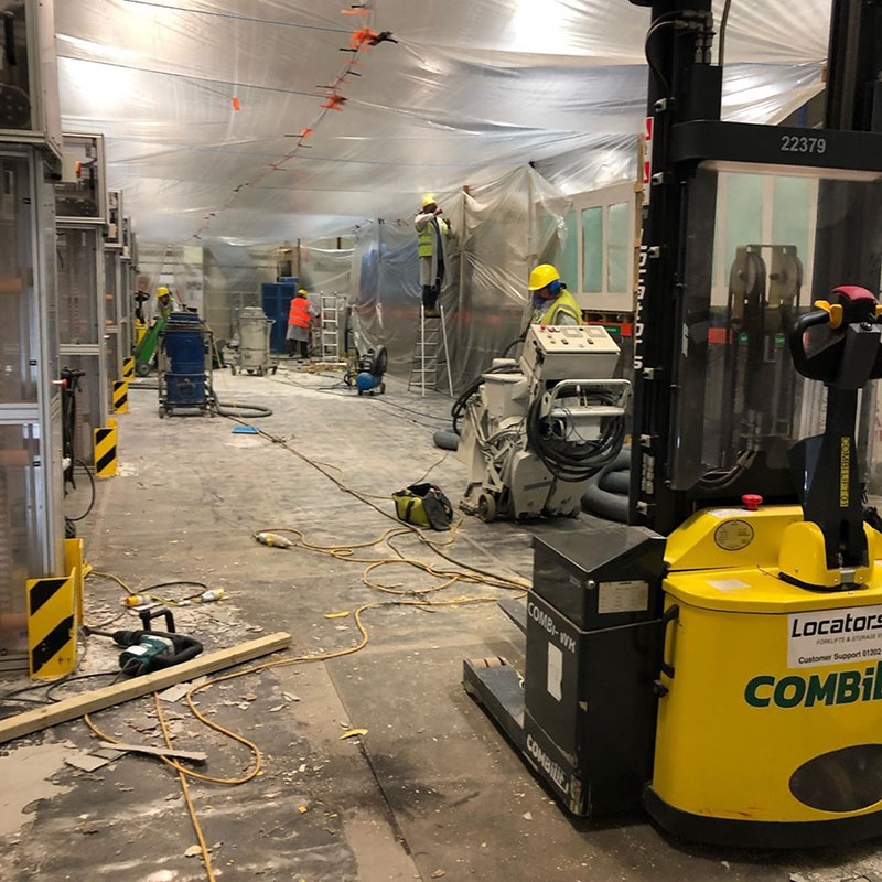 Защита стальных полов пищевой фабрики покрытием Line-X