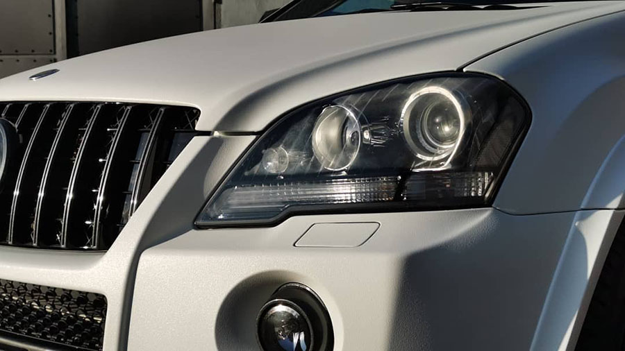 ML 63 AMG в ультратонкой броне Line-X Ultra