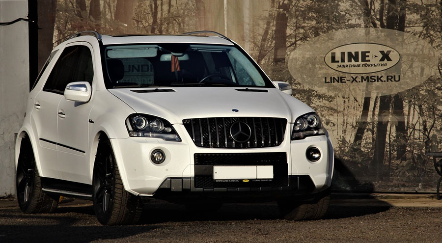 ML 63 AMG в ультратонкой броне Line-X Ultra