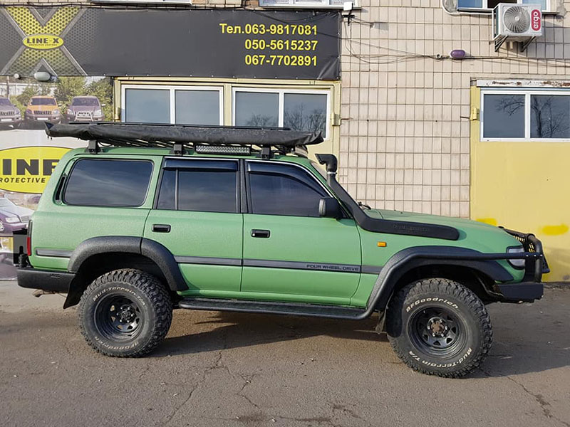 Восстанавливаем Toyota Land Cruiser в Line-X после Раптора