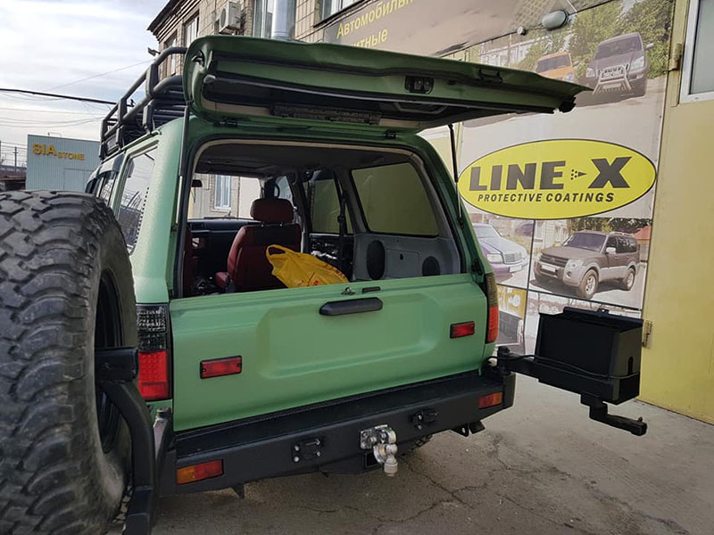 Восстанавливаем Toyota Land Cruiser в Line-X после Раптора