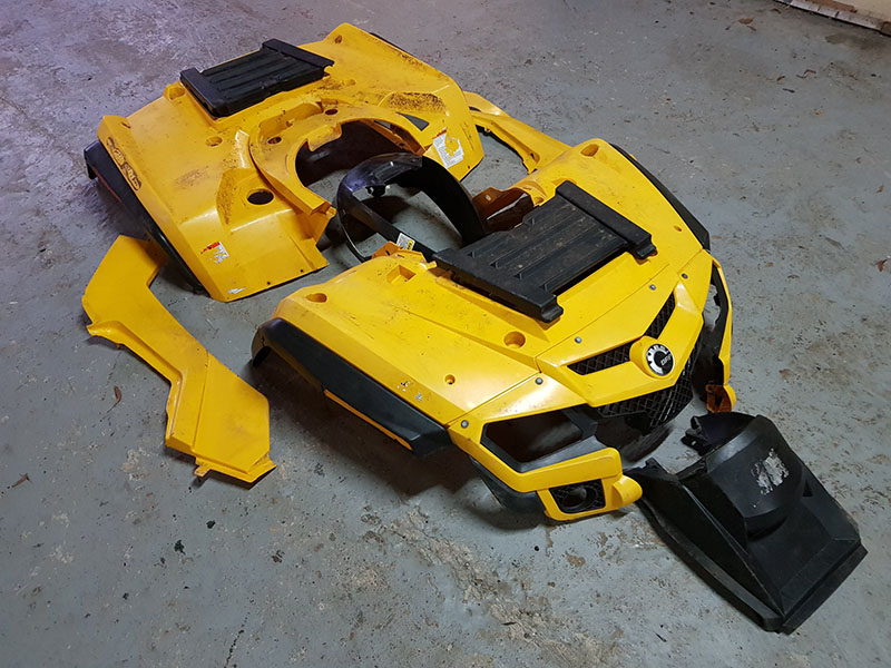 Защита аксессуаров квадроцикла покрытием Line-X