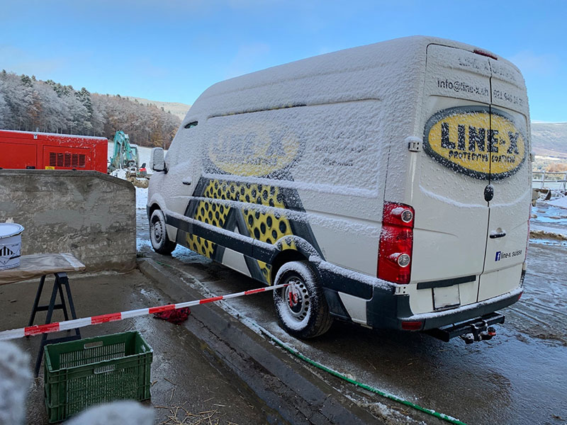 Защита силосной ямы покрытием line-X