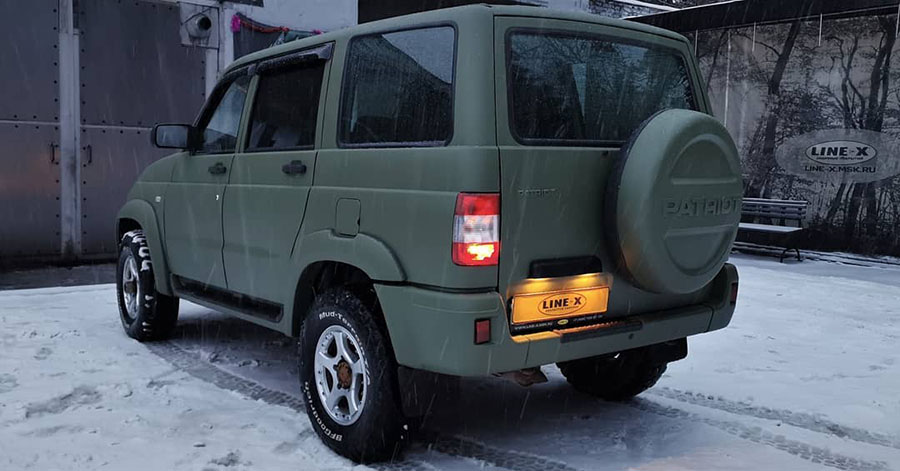 Полимерное покрытие Line-X - самая надежная защита от ржавчины кузова автомобиля