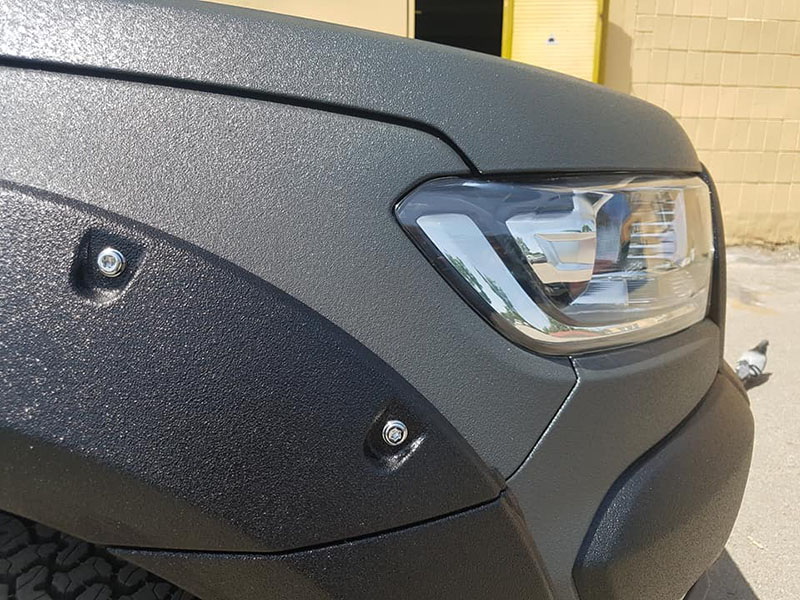 наша первая посткарантинная работа по покраске кузова нового Ford Ranger в Line-X.