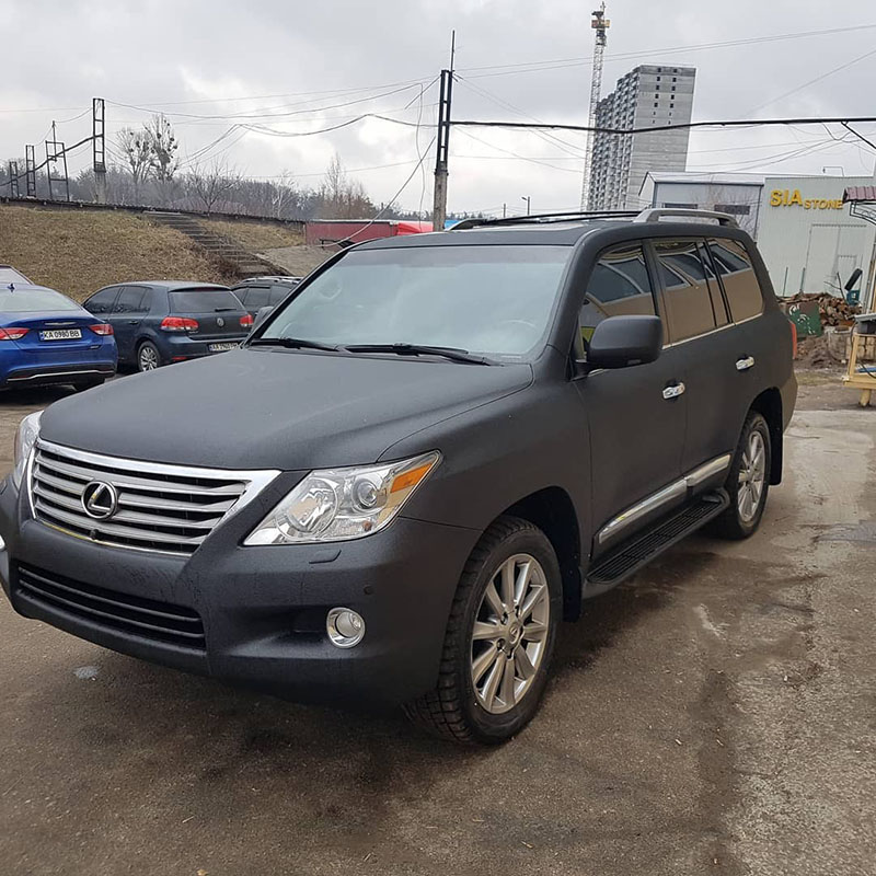 Покраска Lexus LX570 защитным покрытием Line-X