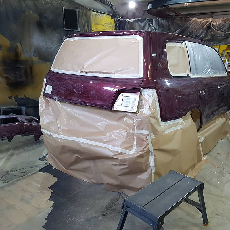 Покраска Lexus LX570 защитным покрытием Line-X