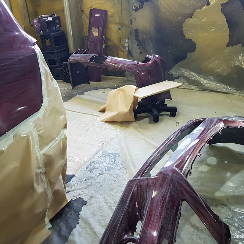 Покраска Lexus LX570 защитным покрытием Line-X