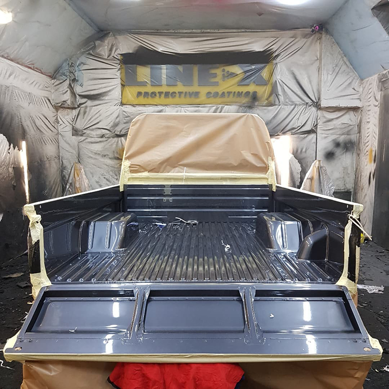Защита грузового отделения Land Cruiser покрытием Line-X