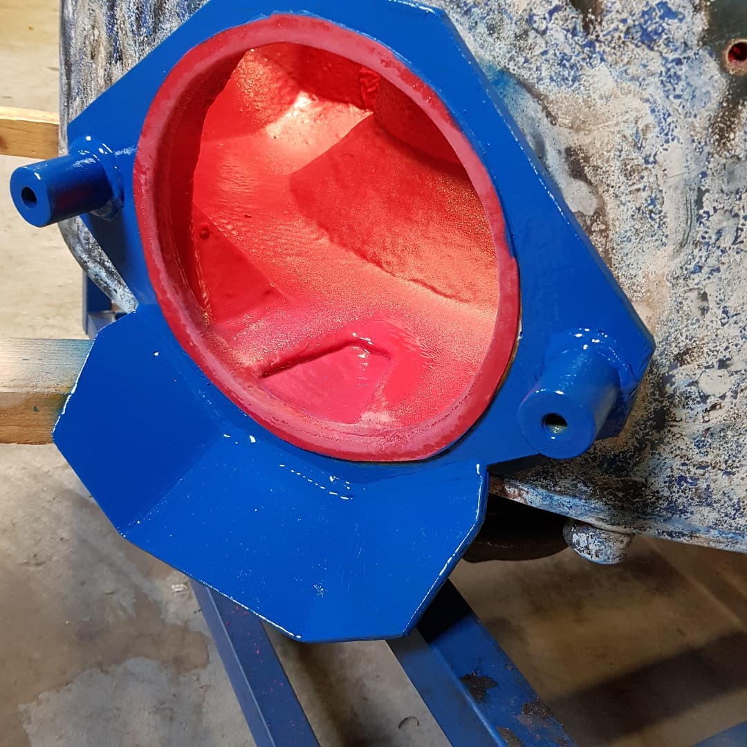 Защита шлифовального станка покрытием Line-X