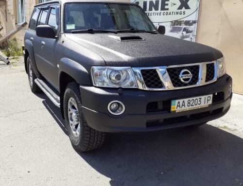 Захист кузова Nissan Patrol Y61 полімерним покриттям Line-X